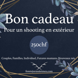 Bon cadeau pour un shooting